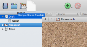 Drag the file into your Scrivener project - Convert plain text to script format in Scrivener