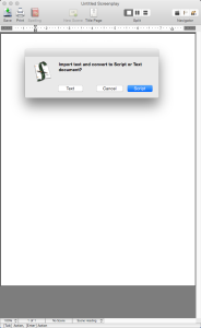 Import txt file as script in Final Draft - Convert plain text to script format in Scrivener