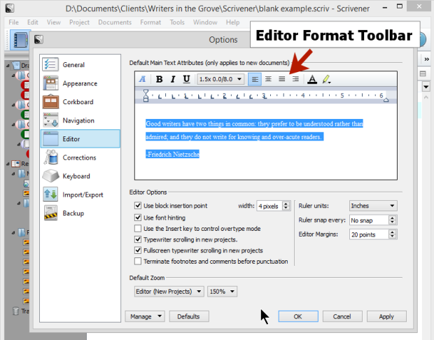 the difference between files and folders scrivener s binder