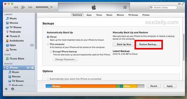 "Recover Backup" lets you go back to a previously backed up version - Fade In Tips and Tricks Vol. I